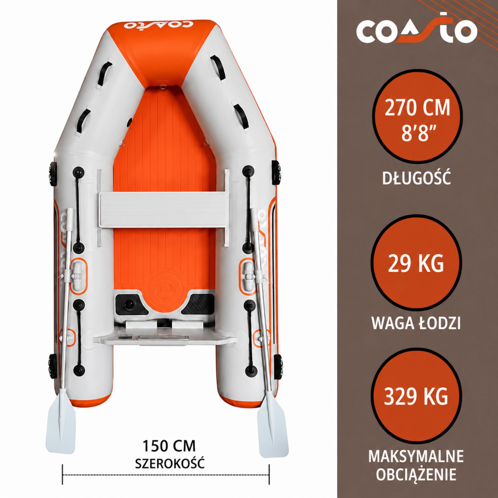 Ponton COASTO DS 270S parametry