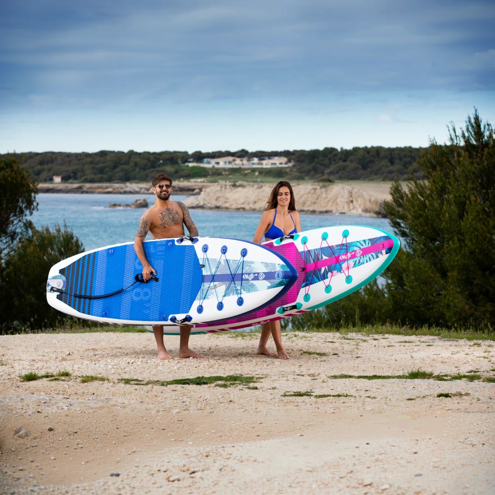 DESKA SUP SKIFFO LUI 325cm 10'8 PCV TRZYWARSTOWA PLECAK NA KÓŁKACH POMPKA - obrazek 13