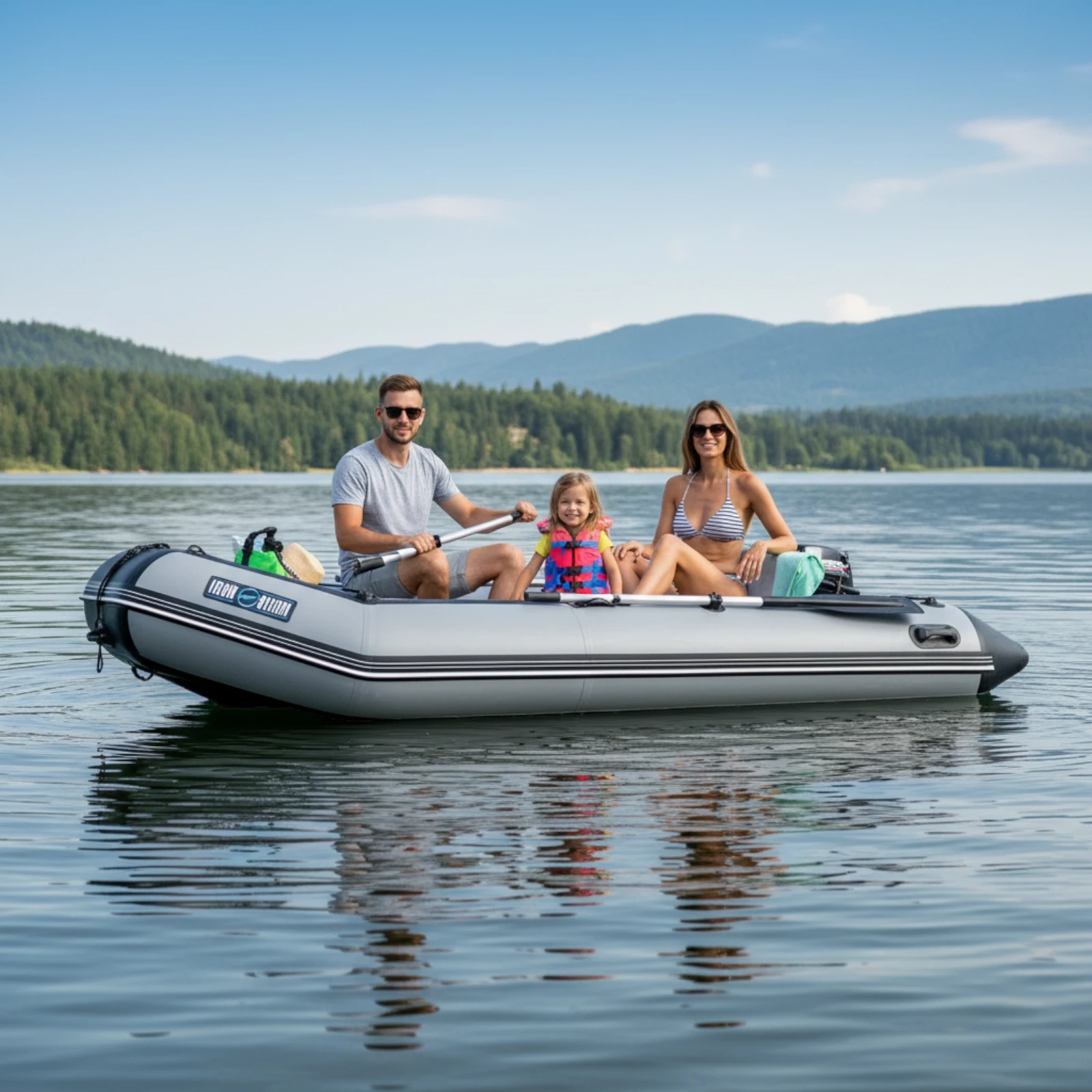 Ponton Aqua-Storm STM 300 Szaro Czarny