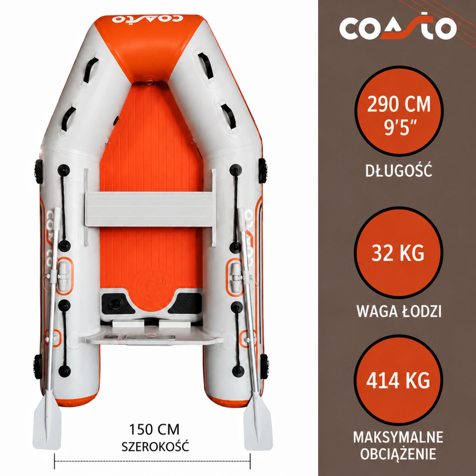 Ponton COASTO DS 290S parametry