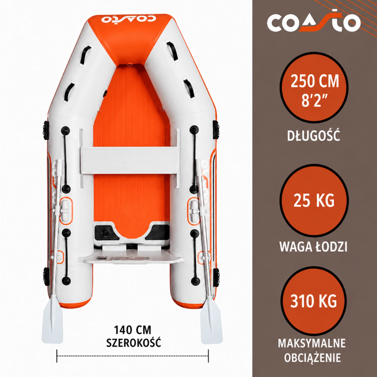 Ponton COASTO DS 250S parametry